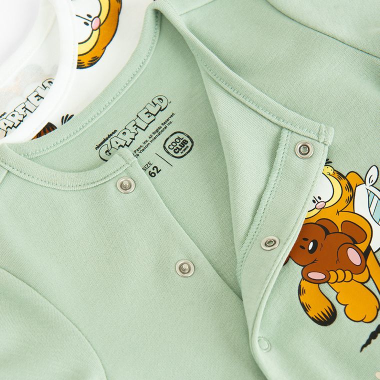 Cool Club, Pijama tip salopeta pentru baieti, mix, set, 2 buc., imprimeu Garfield