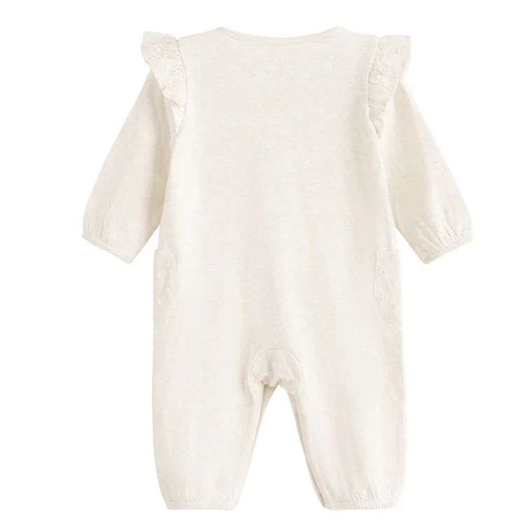 Cool Club, Pijama tip salopeta pentru fete, bej