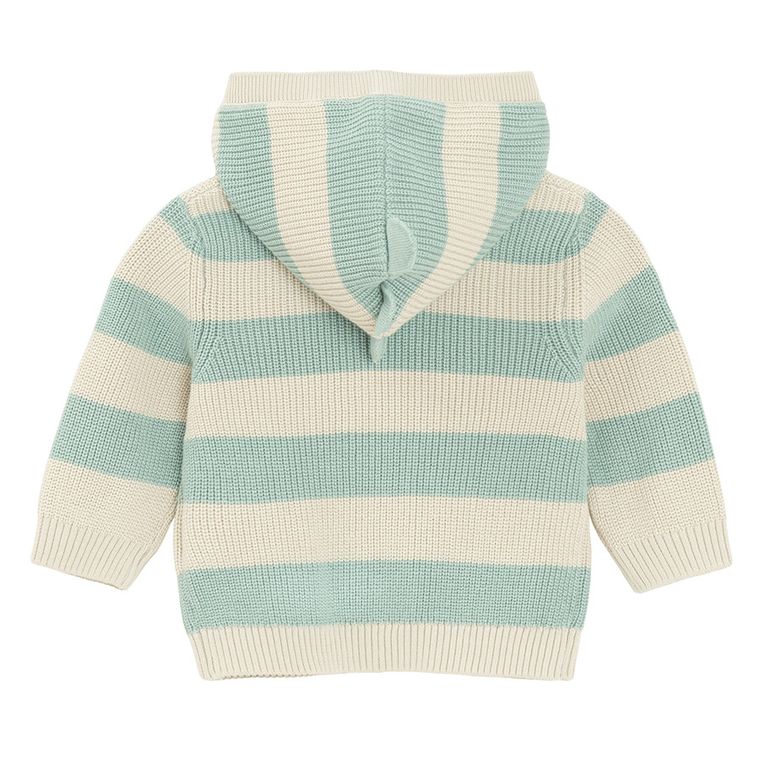 Cool Club, Pulover cu gluga pentru baieti, cu fermoar, verde-gri
