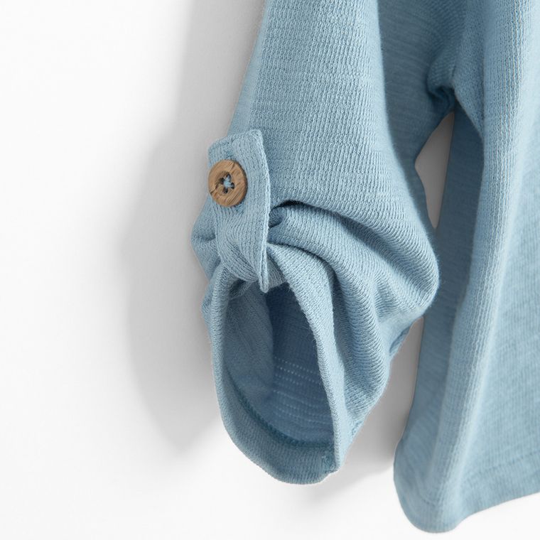 Cool Club, Pulover cu gluga pentru baieti, cu nasturi, albastru
