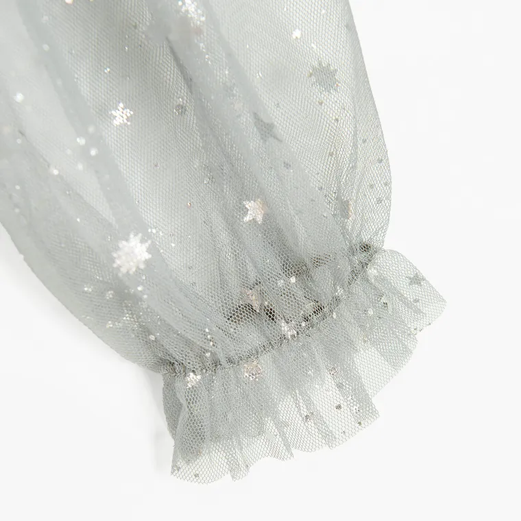 Cool Club, Rochie cu maneca lunga pentru fete, gri