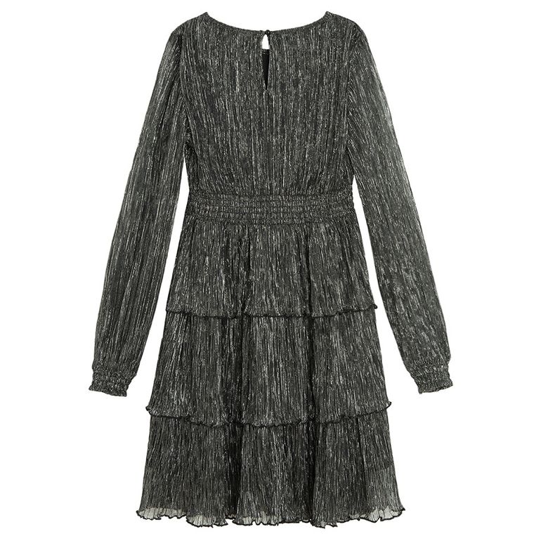 Cool Club, Rochie cu maneca lunga pentru fete, negru