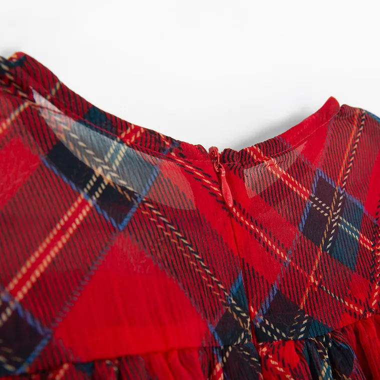 Cool Club, Rochie cu maneca lunga pentru fete, rosu