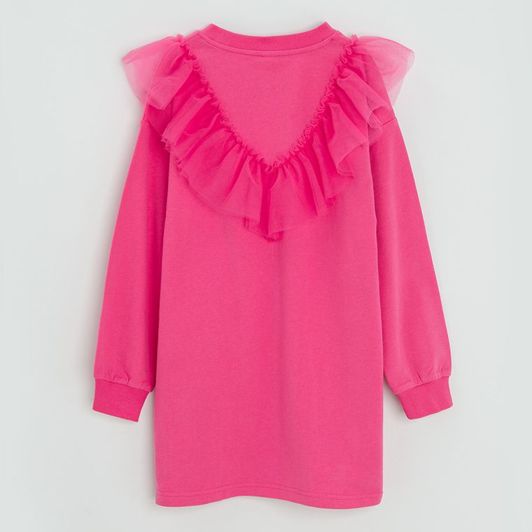 Cool Club, Rochie cu maneca lunga pentru fete, roz