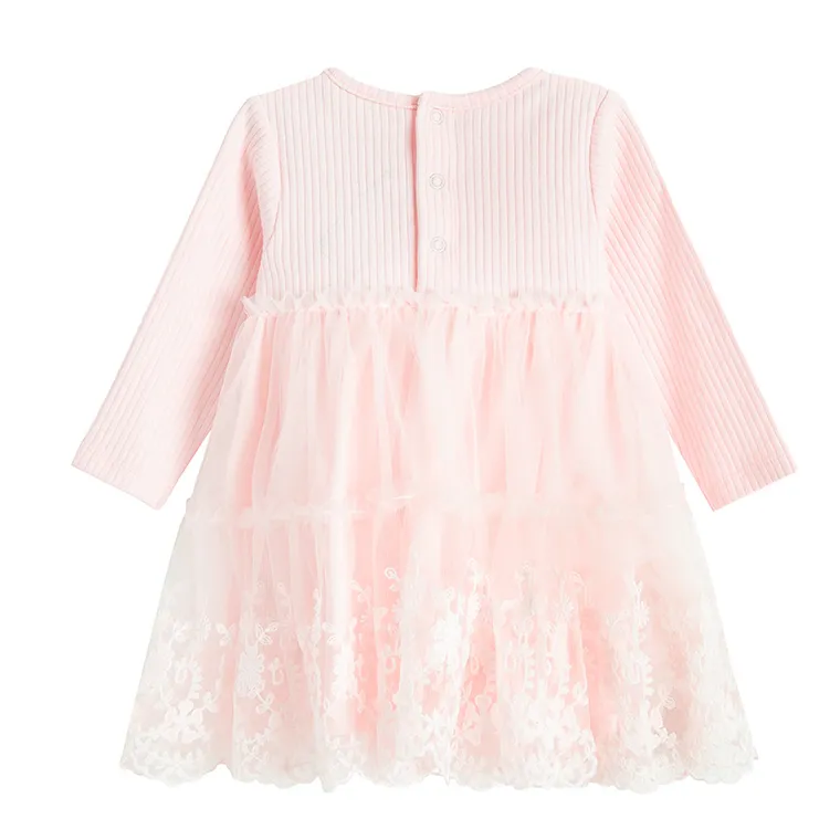 Cool Club, Rochie cu maneca lunga pentru fete, roz