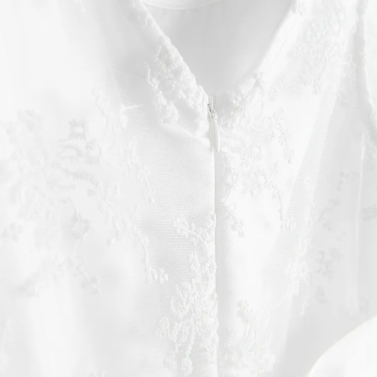 Cool Club, Rochie cu maneca scurta pentru fete, alb