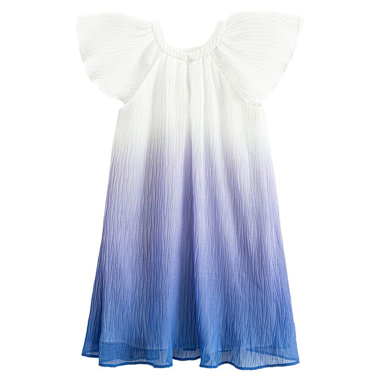 Cool Club, Rochie cu maneca scurta pentru fete, alb-violet