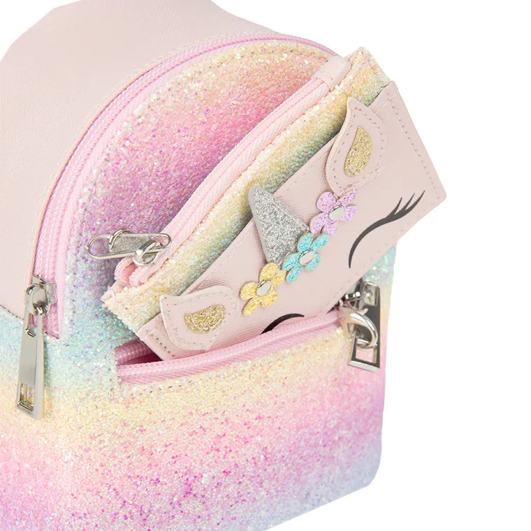 Cool Club, rucsac cu sclipici si portofel