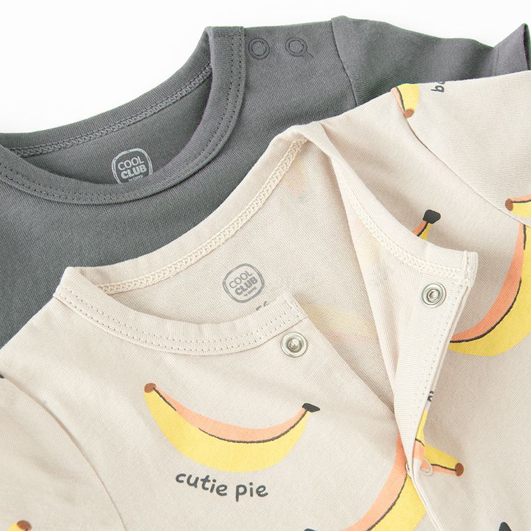 Cool Club, Salopeta rompers pentru baieti, mix, set, 2 buc.