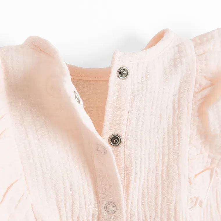 Cool Club, Salopeta rompers pentru fete, muselina, roz