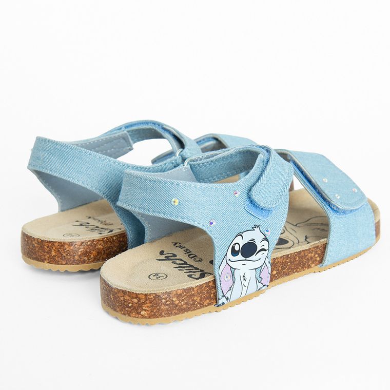 Cool Club, Sandale pentru fete, albastru, brant din piele, imprimeu Lilo si Stitch