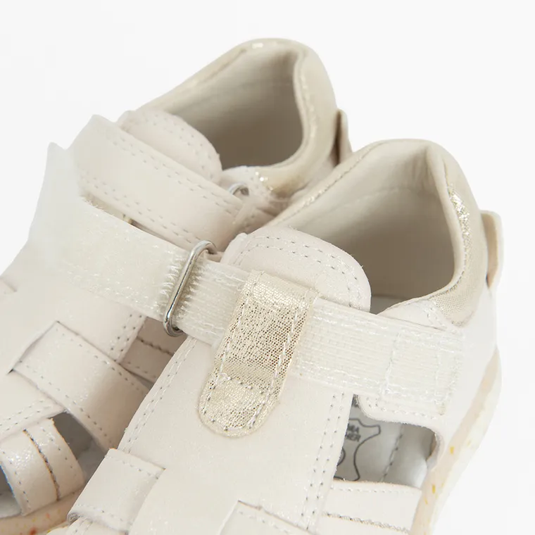 Cool Club, Sandale pentru fete, bej, parfumati, brant din piele