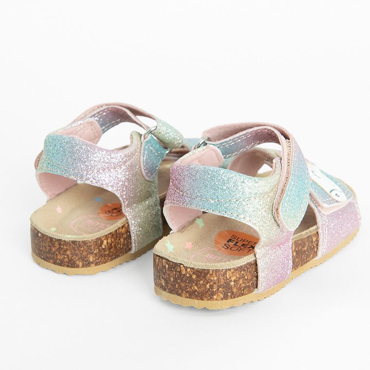 Cool Club, Sandale pentru fete, brant din piele, mix