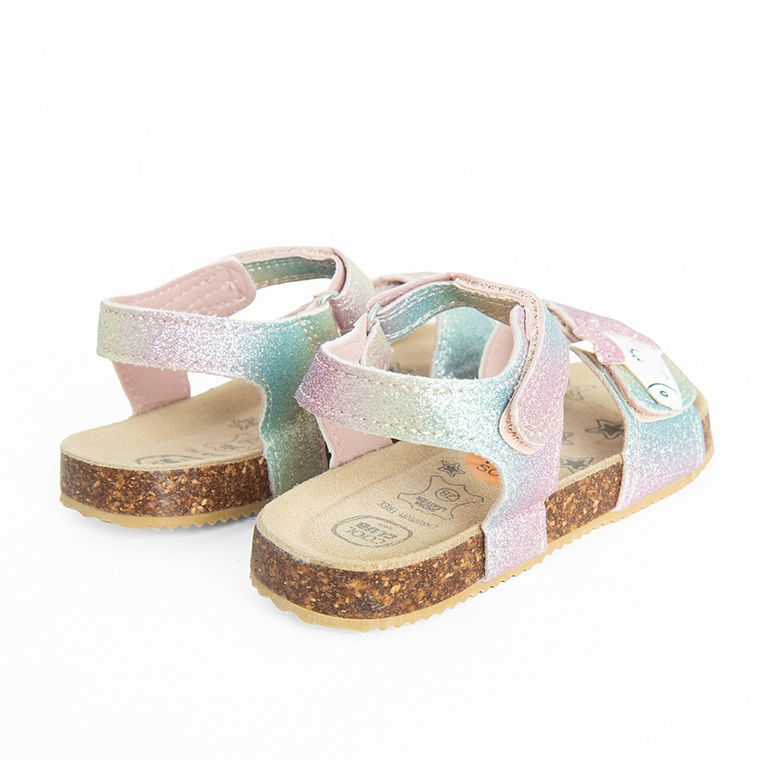 Cool Club, Sandale pentru fete, brant din piele, mix