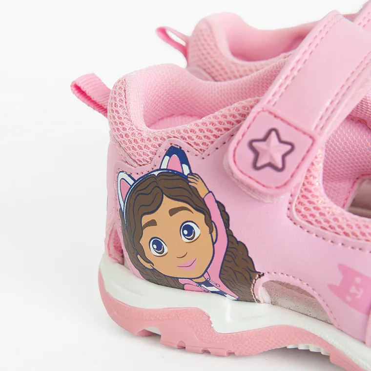 Cool Club, Sandale pentru fete, parfumati, roz, imprimeu Gabby's Dollhouse