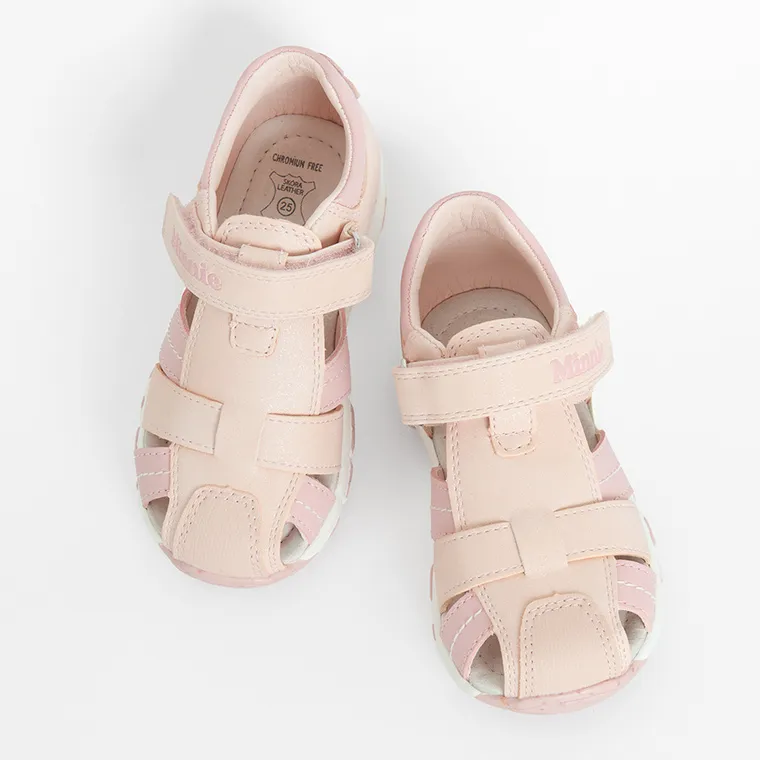 Cool Club, Sandale pentru fete, parfumati, roz, talpa Bio-Flex, imprimeu Minnie Mouse