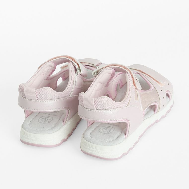 Cool Club, Sandale pentru fete, roz, brant din piele