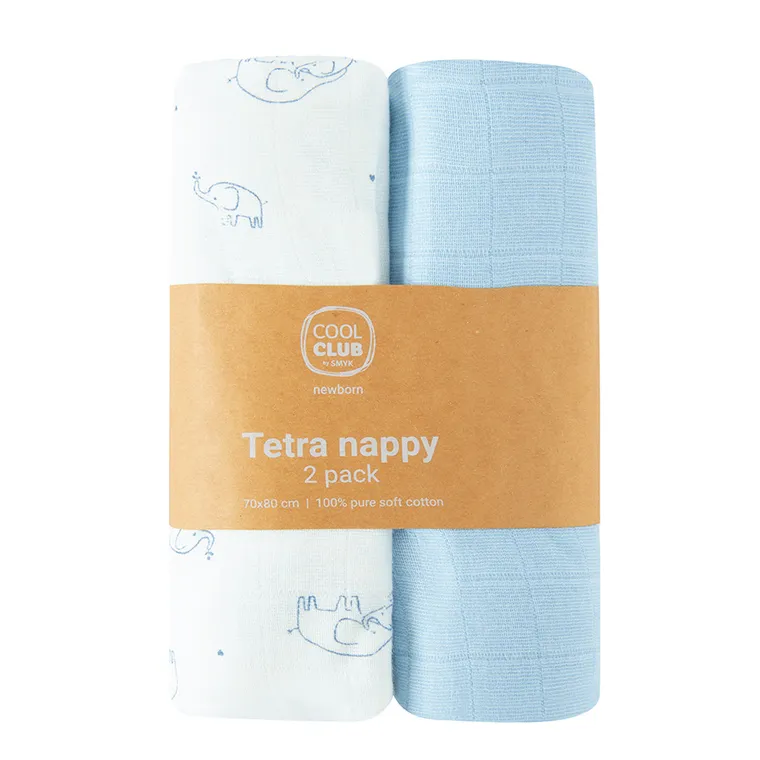 Cool Club, Scutece din tetra pentru baieti, 70-80cm, mix, set, 2 buc.