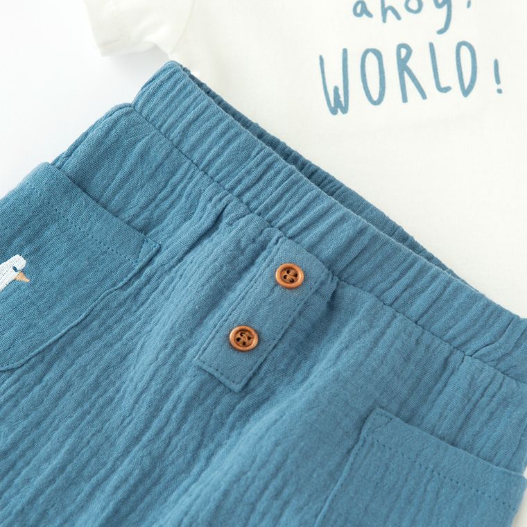 Cool Club, Set pentru baieti, Body cu maneca scurta, Pantaloni scurti, mix