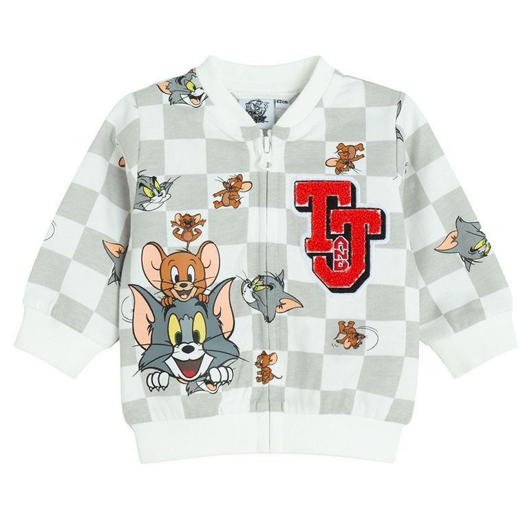 Cool Club, Set pentru baieti, Tricou, Bluza cu fermoar, Pantaloni trening, mix, imprimeu Tom & Jerry