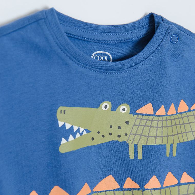 Cool Club, Set pentru baieti, Tricou polo cu maneca scurta pentru baieti, Tricou, albastru-verde