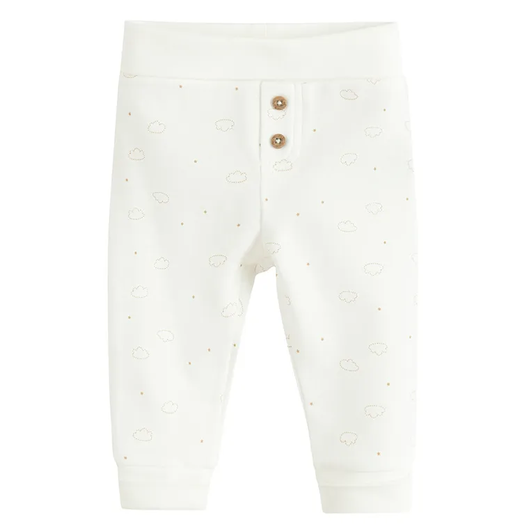 Cool Club, Set pentru bebelusi, Body cu maneca lunga, Pantaloni, alb