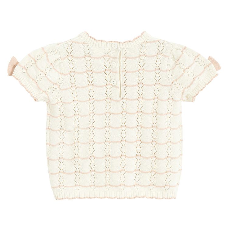 Cool Club, Set pentru fete, Bluza cu maneca scurta, Pantaloni scurti, ecru