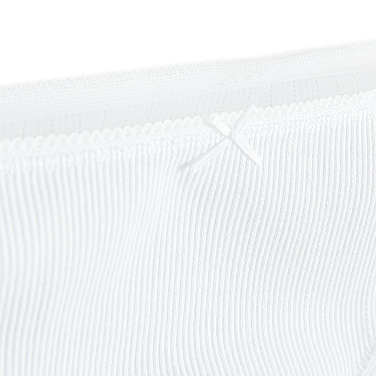 Cool Club, Set pentru fete, Maiou, Chilotei, din tricot striat, alb