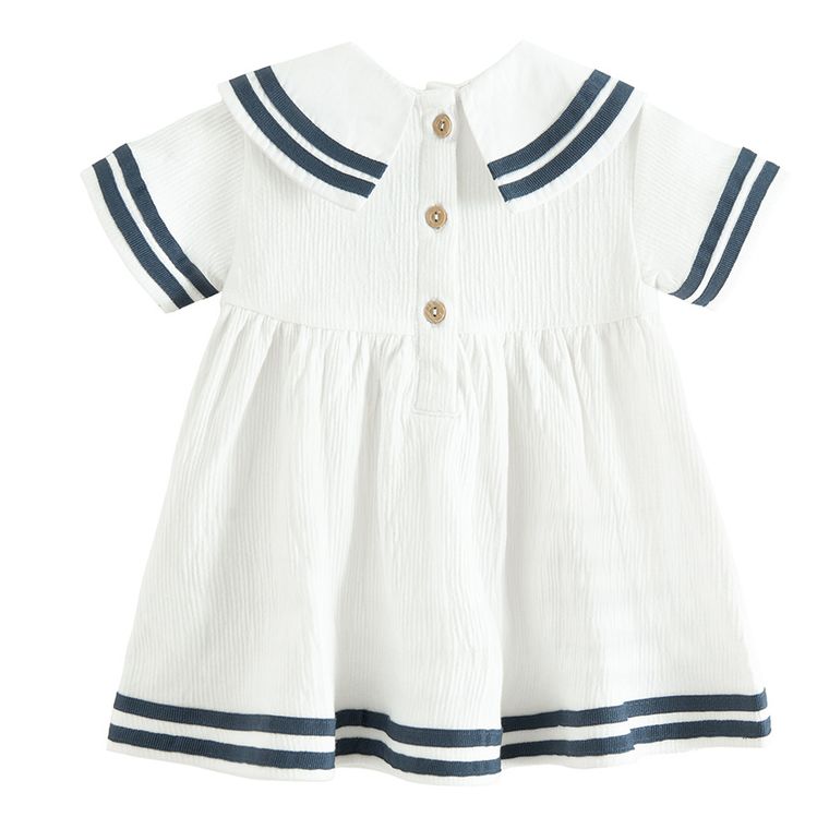 Cool Club, Set pentru fete, Rochie cu maneca scurta, Pantaloni scurti, ecru