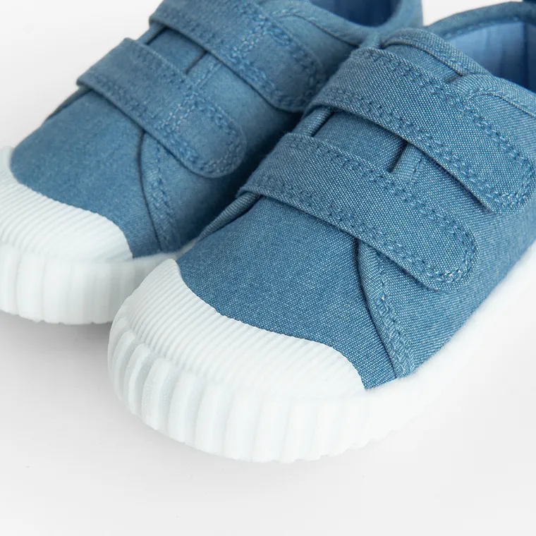 Cool Club, Tenisi pentru bebelusi, albastru, talpa Barefoot