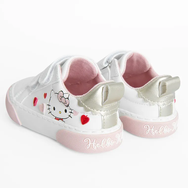 Cool Club, Tenisi pentru fete, alb, imprimeu Hello Kitty