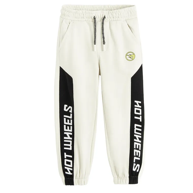 Cool Club, Trening pentru baieti, bej, imprimeu Hot Wheels