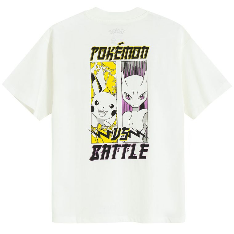 Cool Club, Tricou pentru baieti, alb, imprimeu Pokemon