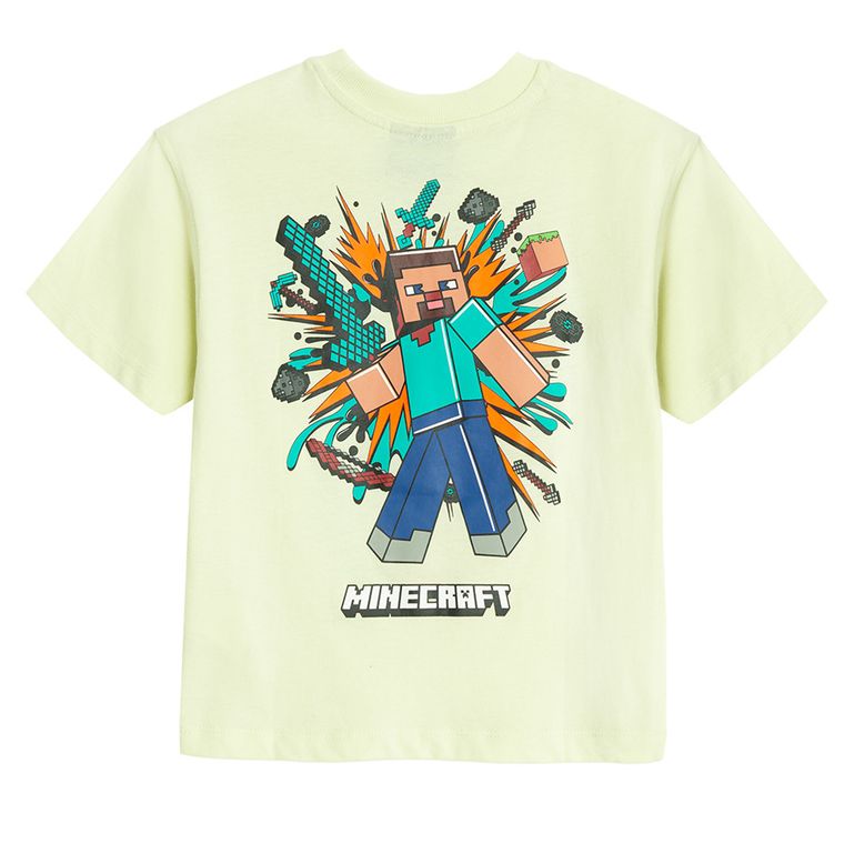 Cool Club, Tricou pentru baieti, verde, imprimeu Minecraft