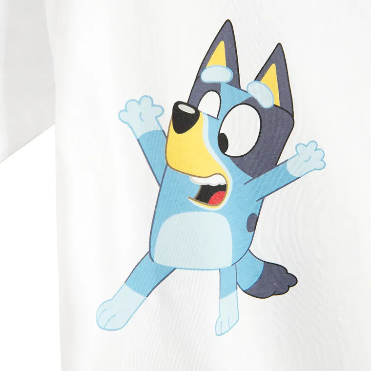 Cool Club, Tricou pentru copii, alb, imprimeu Bluey