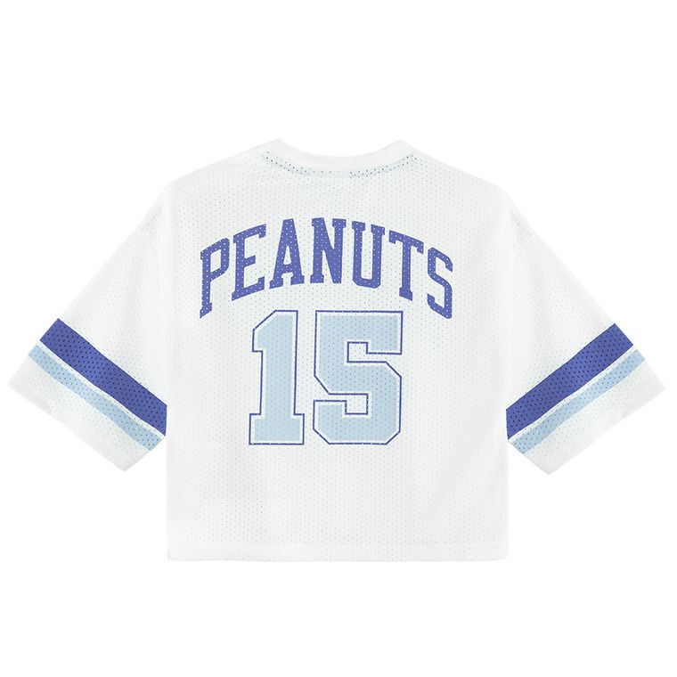 Cool Club, Tricou pentru fete, crop top, alb, Peanuts