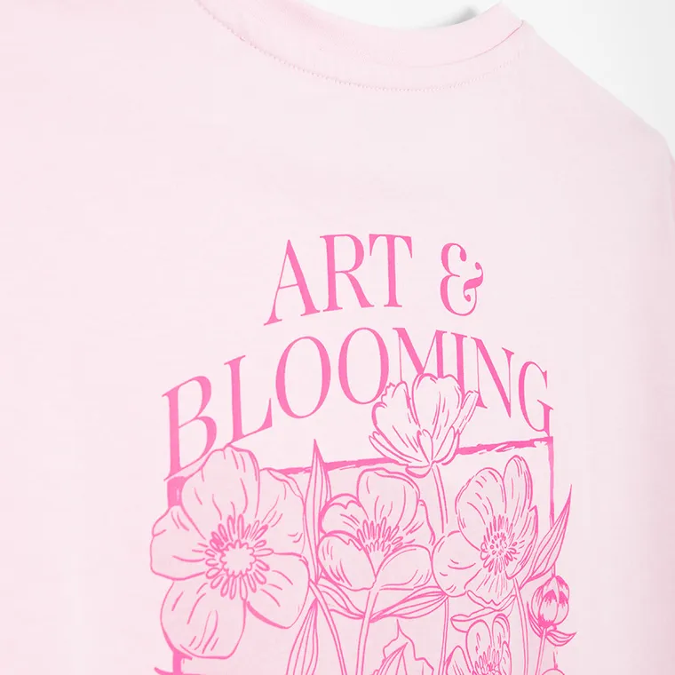 Cool Club, Tricou pentru fete, oversize, roz