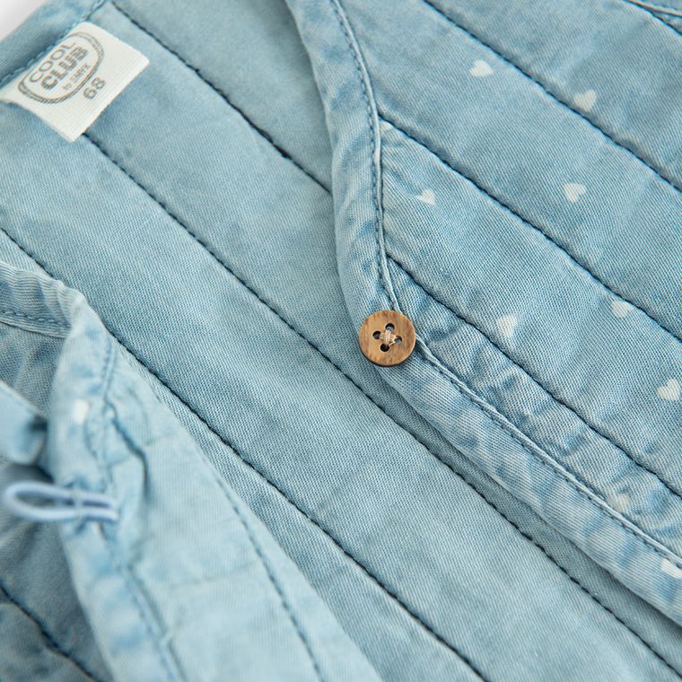 Cool Club, Vesta denim pentru fete, albastru