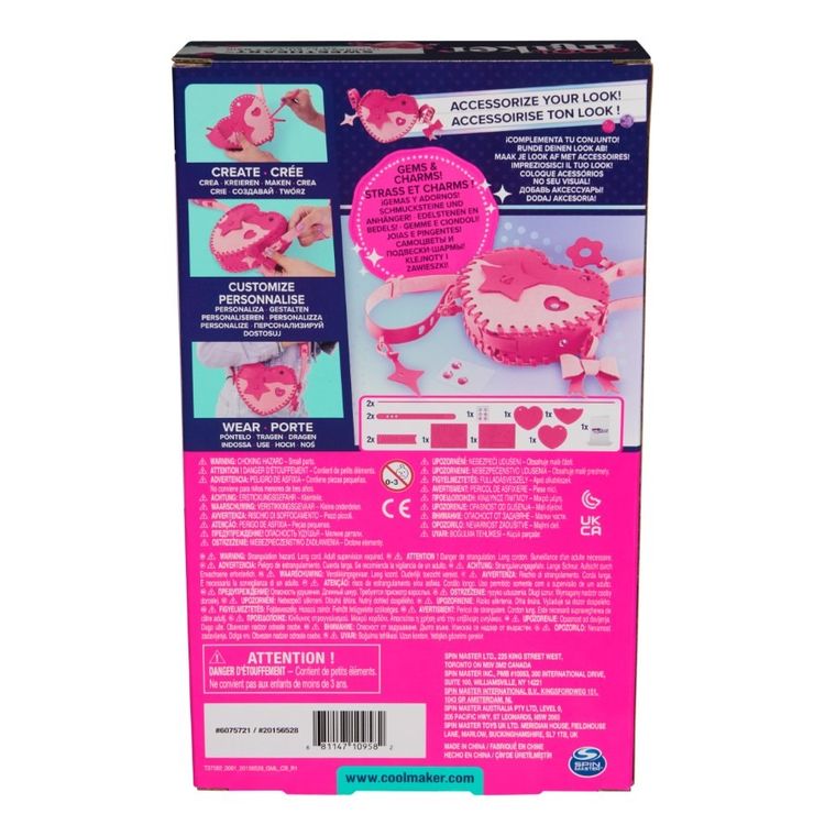 Cool Maker, Sweetheart, geanta de piele pentru a coase singur, inima