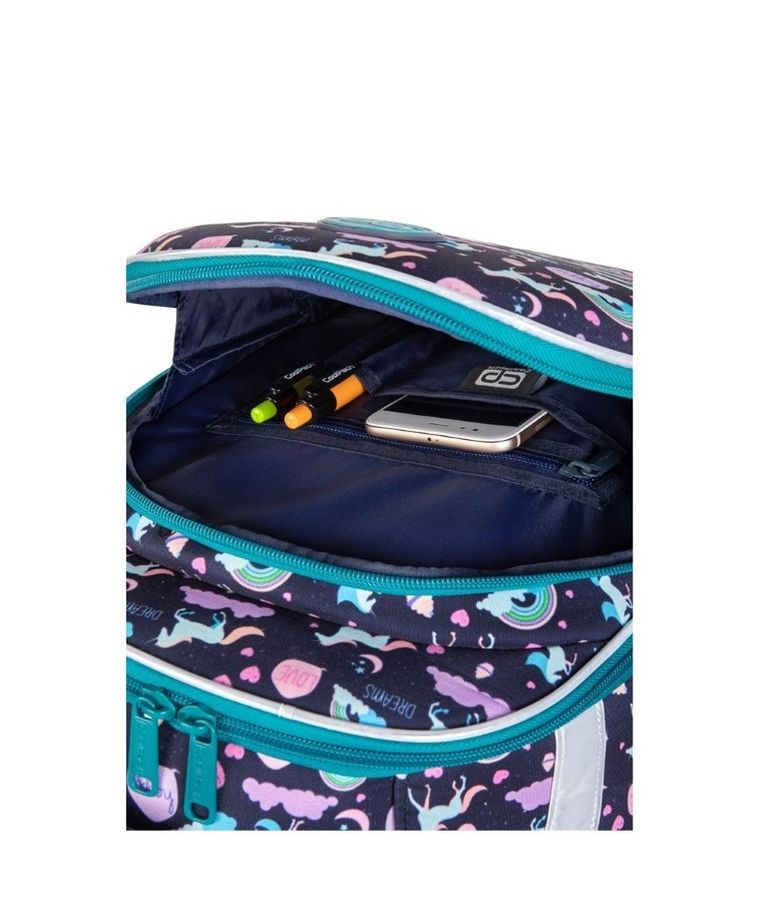 CoolPack, Turtle, rucsac pentru scoala, cu 2 compartimente, Happy Unicorn