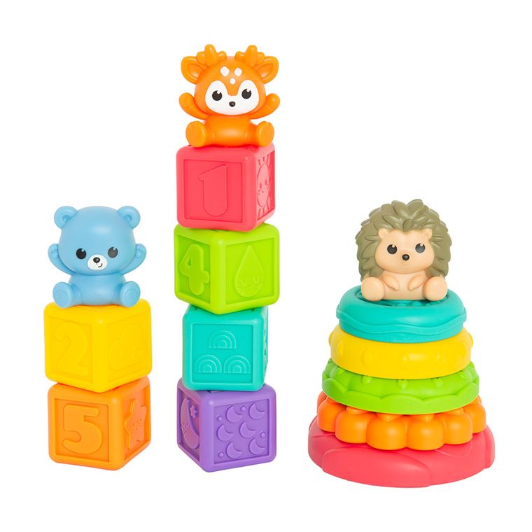 Cuburi senzoriale moi, mix, 14 buc.
