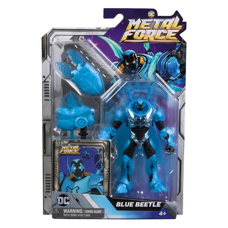 DC Comics, Metal Force, Blue Beetle, figurina cu accesorii