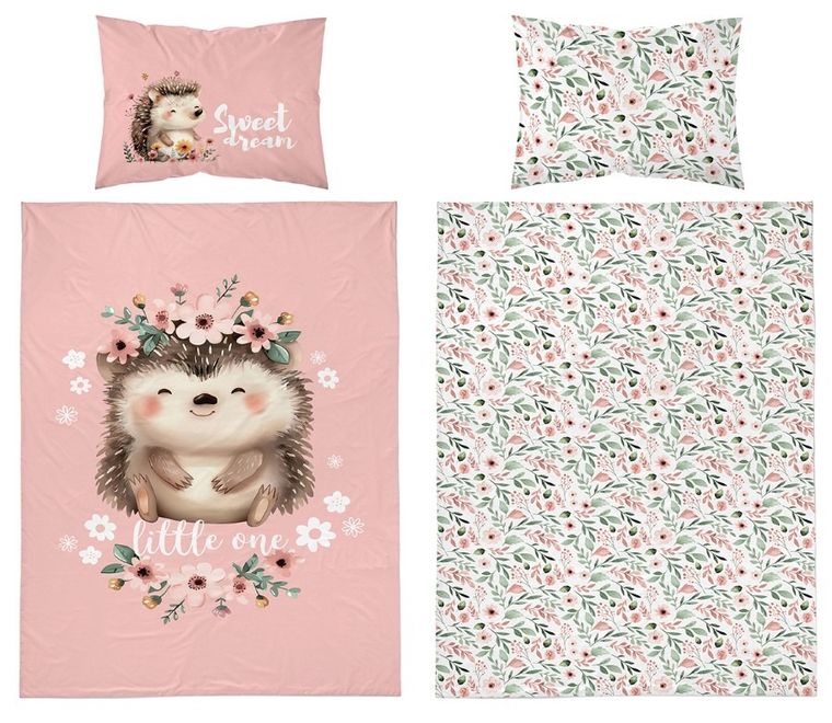 Detexpol, Arici, set lenjerie de pat single, din bumbac, 100-135 cm