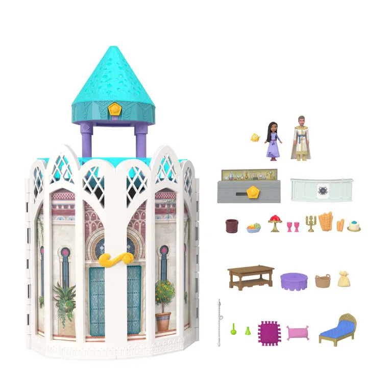 Disney Wish, Rosas Castle, set de joaca cu papusi si accesorii