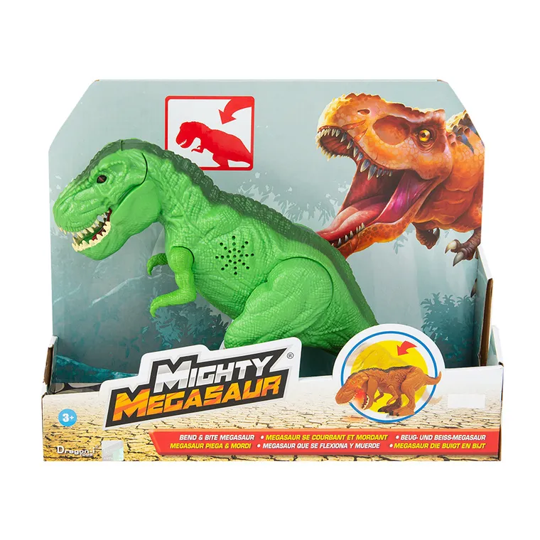 Dragon I, Mighty Megasaur, Dinozaur T-Rex, figurina interactiva, verde