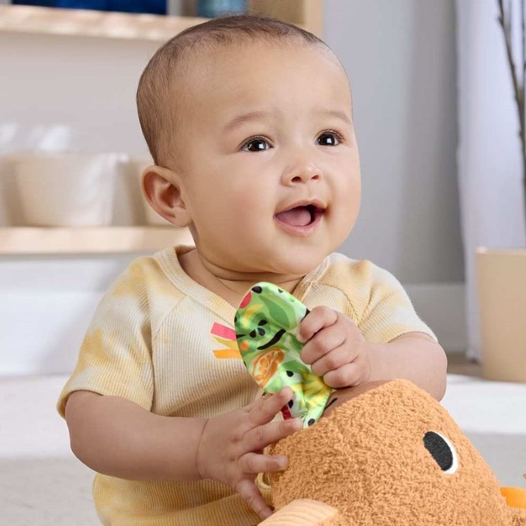 Fisher-Price, Animalut de plus senzorial Capibara, jucarie pentru bebelusi