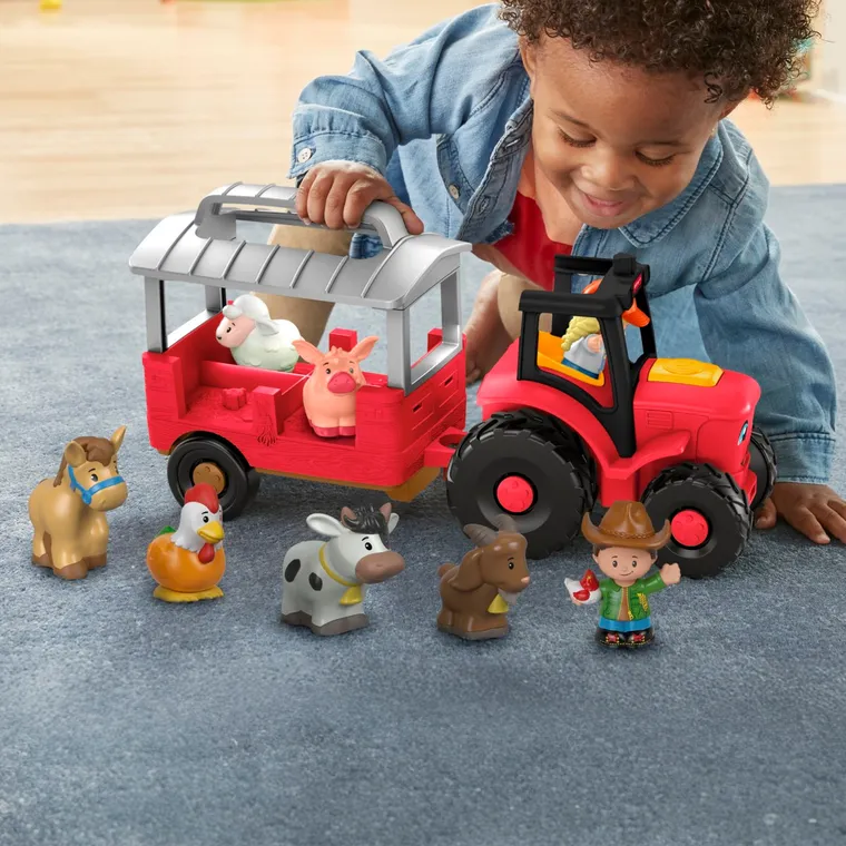 Fisher-Price, Little People, Tractor, set de joaca