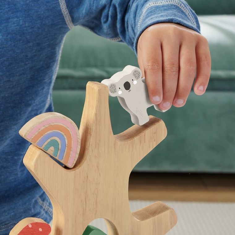 Fisher-Price, Wooden Balance Tree, jucarie din lemn