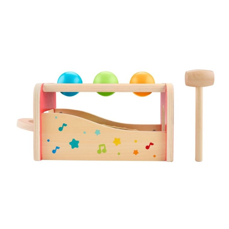 Fisher-Price, Xilofon din lemn cu ciocanel, jucarie pentru copii