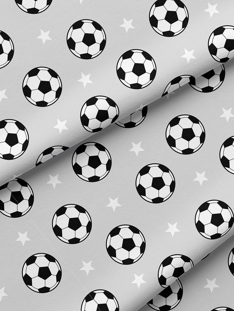 Fluo, set de lenjerie de pat pentru tineri, 140-200 cm + 70-80 cm, Football